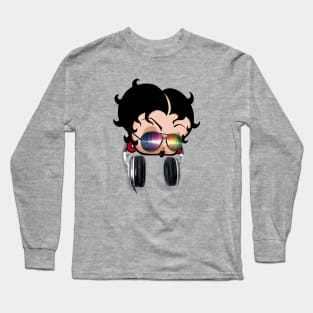 BETTY BOOP - Headphones Long Sleeve T-Shirt